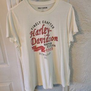 Harley -Davidson Women’s Finely Crafted 1903 Graphic Tee,  Size L